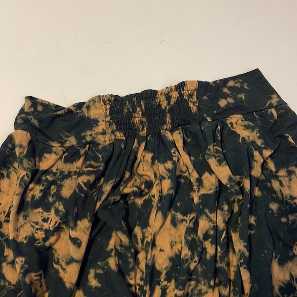 Ima Black and Caramel Tie Dyed Organic Cotton Harem Pants - Women’s Size Medium - Picture 7 of 11